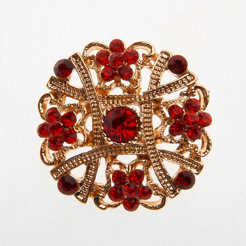 حجر الراين كريستال الذهب زهرة دبابيس دبابيس لباقة الزفاف لحفل الزفاف مجوهرات اكسسوارات هدية