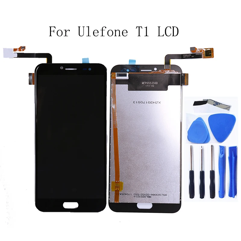 

For Ulefone T1 LCD display touch screen digitizer for Ulefone T1 mobile phone accessories replacement screen LCD display