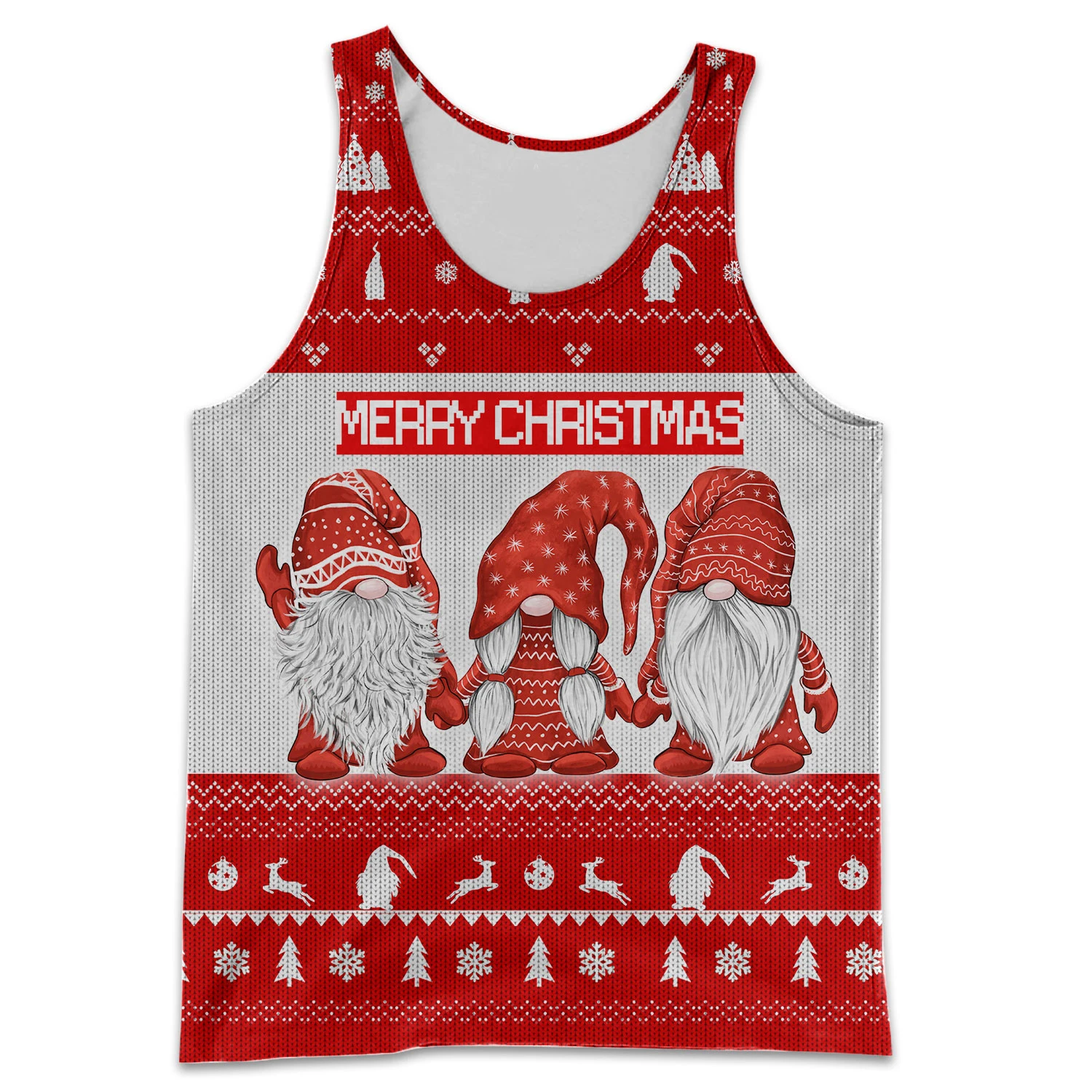 2021 Summer Men Merry Christmas Maple Leaf 3D All Over Printed Casual Sleeveless T-shirt Unisex Tank tops Drop shipping BXD21