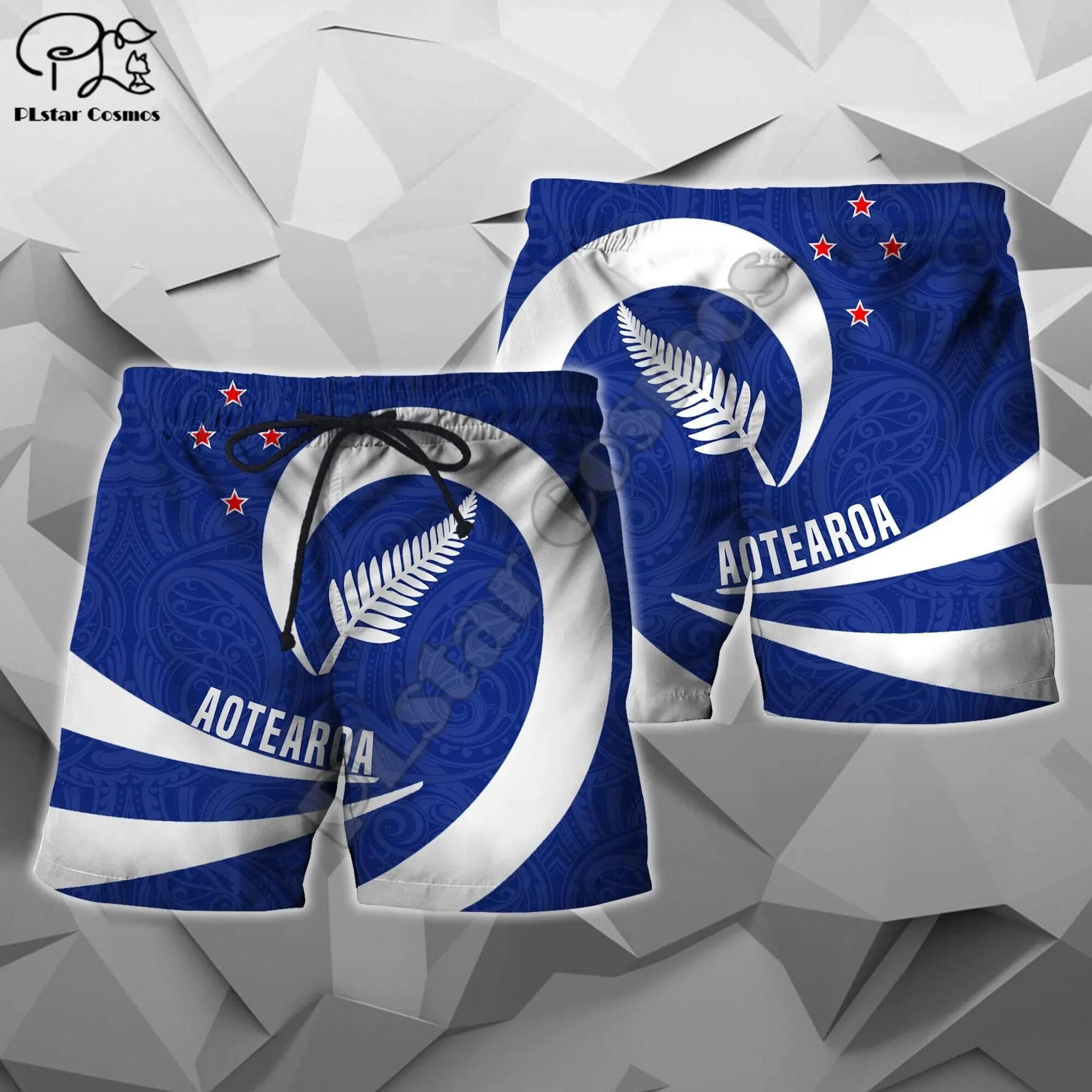 PLstar Cosmos New Zealand Aotearoa Maori 3D Print Fashion For Men/Women Summer Casual Shorts Beach Short Pants Drop Shipping N27