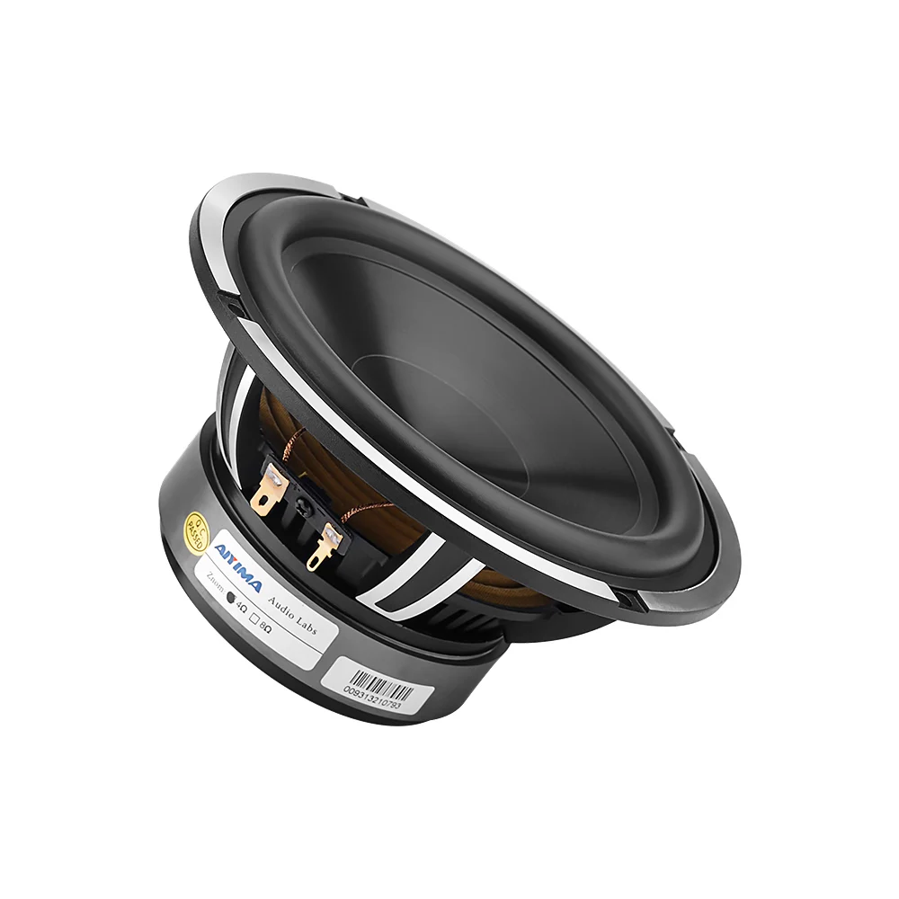 Imagem -02 - Aiyima-speaker Impermeável Car Music Woofer Audio Driver Faça Você Mesmo Sound System Bacia de Alumínio Auto Ohm 50w 6.5 1pc