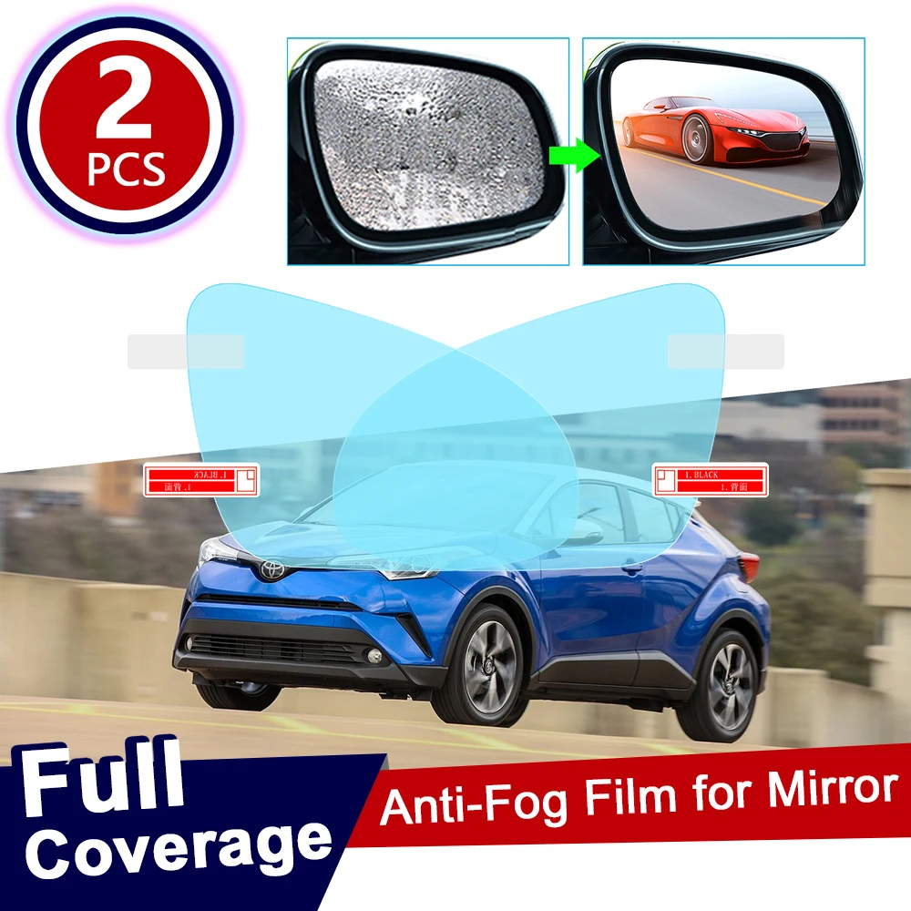 for Toyota C-HR 2017 2018 2020 CHR C HR Full Cover Anti Fog Film Rearview Mirror Rainproof Anti-Fog Films Clean Car Accessories