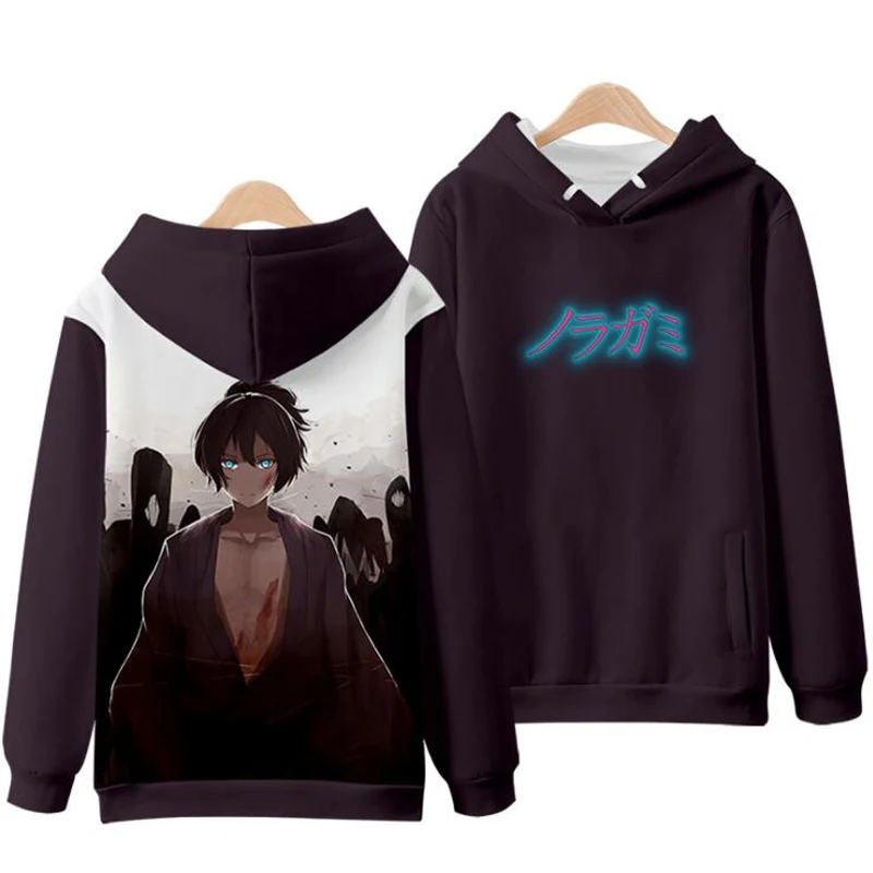 Noragami – sweat à capuche, Costume de Cosplay Anime Yato 3D, grande taille, uniforme scolaire, vêtements d'université pour hommes et femmes