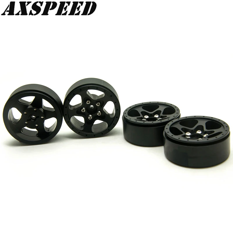 

AXSPEED 1,9-дюймовый обод колес с бусинами шириной 24 мм для 1/10 RC Crawler Axial SCX10 CC01 RC альпинистские автомобильные детали