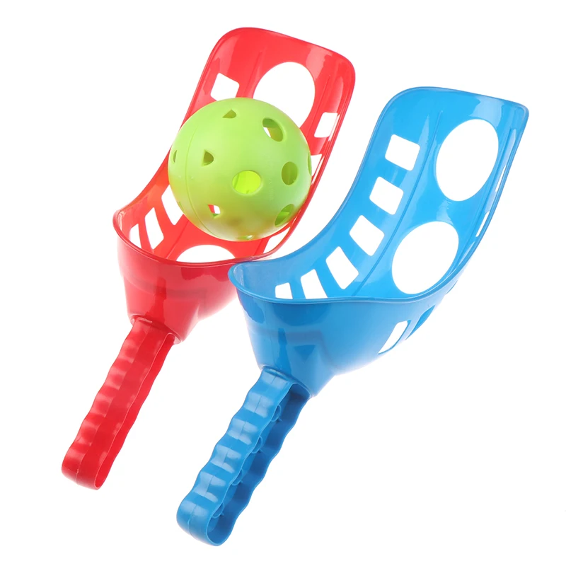 Catching Game Trackball Sport Lacrosse Racket Game Toys Scoop Ball Set For Children And Adults Birthday Gifts