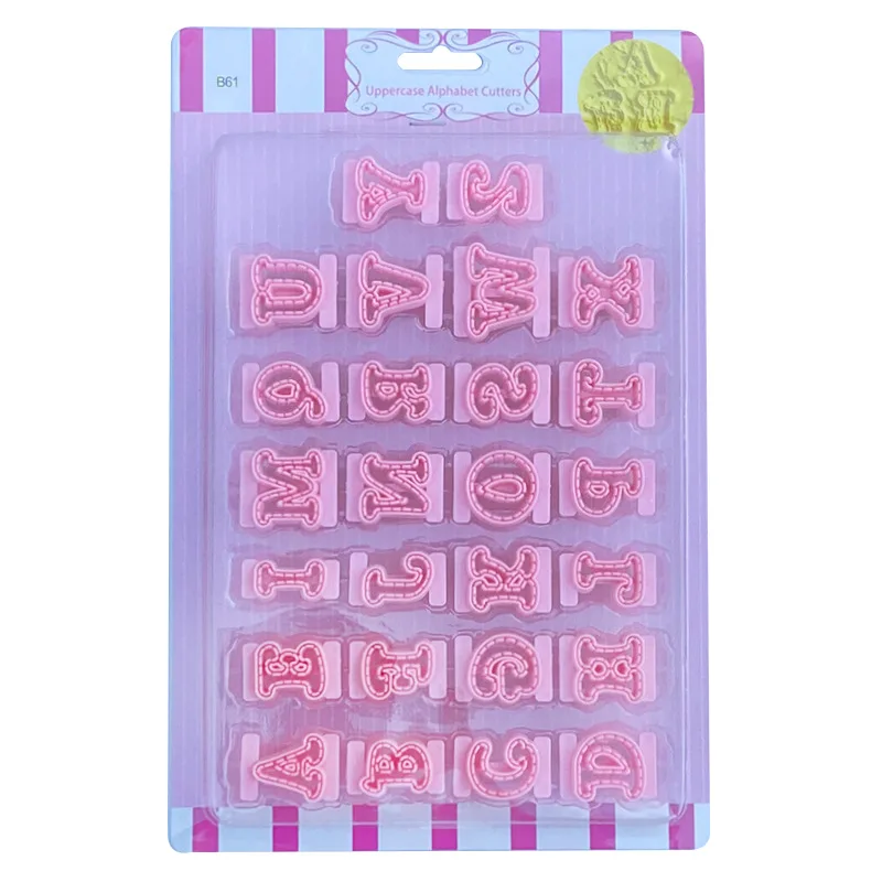 26PCS Lowercase English Letters Cookie Cutter Biscuit Mould Fondant Mold DIY Cake Decoration Tools Chocolate Pastry Baking