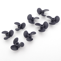 2PCS 28mm 30mm 34mm 36mm Nylon Propeller 4mm 3mm shaft Submerged Prop for RC Boat Tug Fishing Bait Toy Boat Marine Model DIY