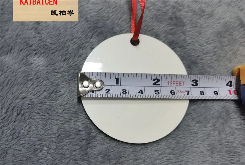 

50pcs/lot 2021 Hot sublimation Blank MDF christmas Pendant ornaments decorations round square snow Plate hot heat transfer xmas