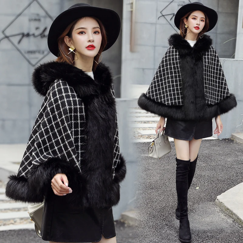 Classical Plaid Warm Autumn Winter Wool Scarf Women Shawl  Scarfs For Female Lady Lattices Long Cape