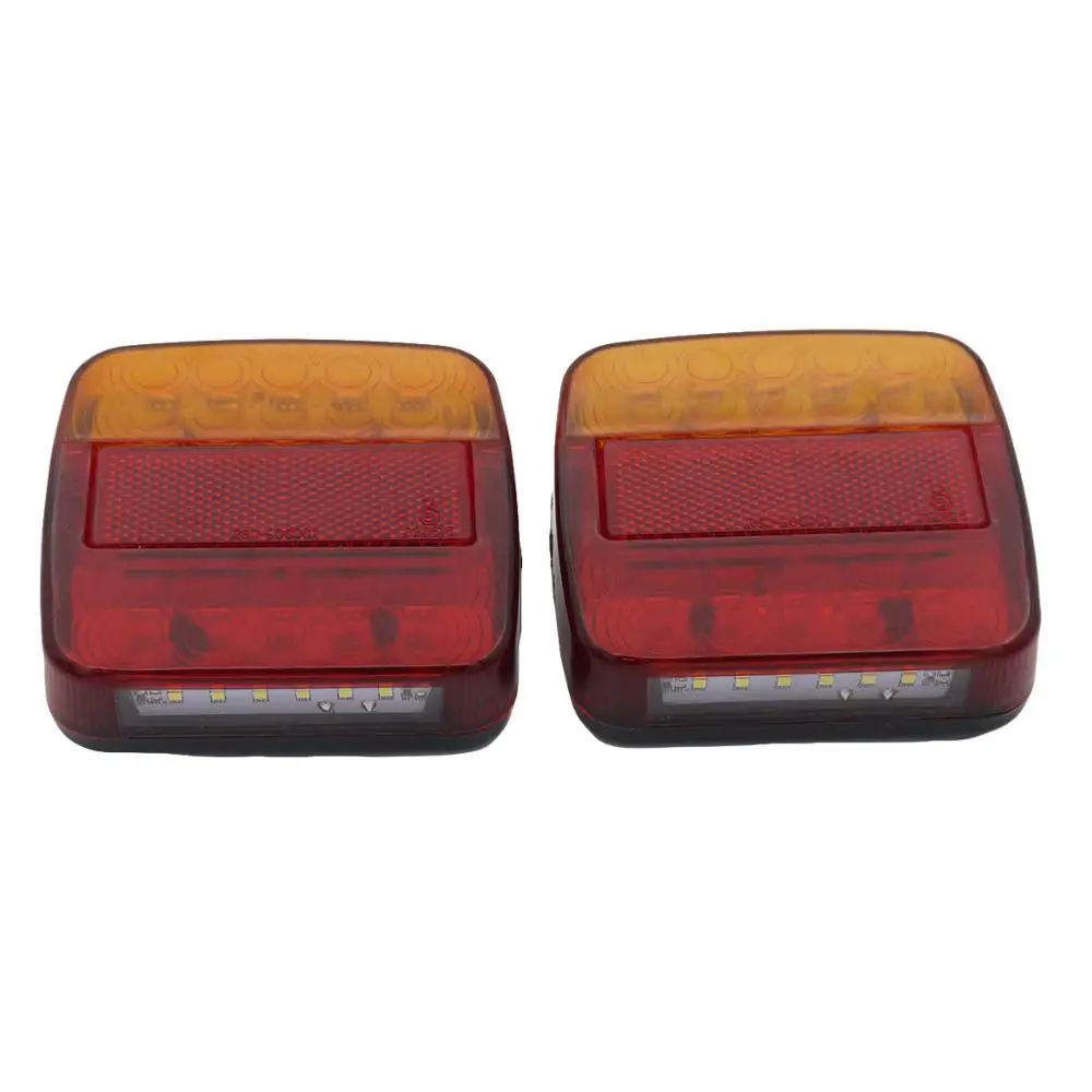 2pcs 12V 26LED Car rear daf Trailer Truck Taillight Brake Stop Turn Signal lights camiones luces remolque aanhanger vrachtwagen