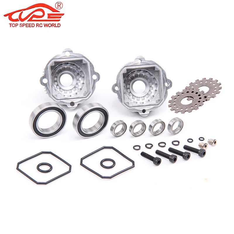 Nâng Cấp Phần Nhôm Vi Phân Gear Vỏ Bộ Cho Xe 1/5 Rc Khí HPI ROFUN BAHA ROVAN KM BAJA 5B 5T 5SC Buggy Xe Tải