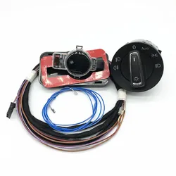 Car Rain Sensor Humidity Light Sensor Auto Headlight Switch with wiring harness For VW GOLF 7 MK7 7.5 81D 955 547 5GG941431D