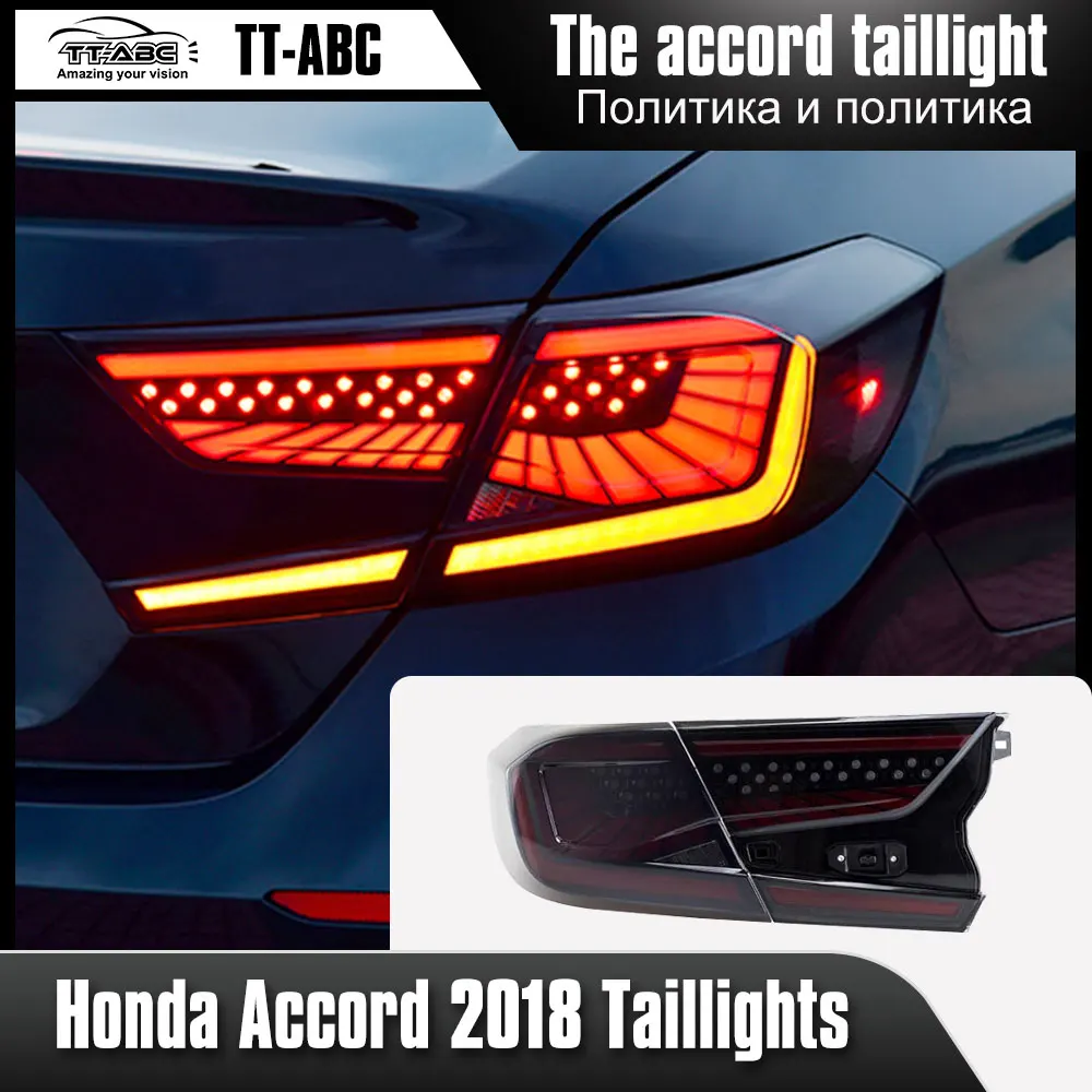 

TT-ABC Refitting Tail Lights for Honda Accord 2018 LED DRL Car Taillight Assembly Signal Auto Accessories Modified Lamp