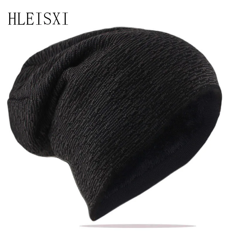 New Hot Sale Winter Warm Men Beanies Skullies Fashion Knit Sports Hats Outdoor Knitting Striped Adult Male Bonnet Bone Hat Sale