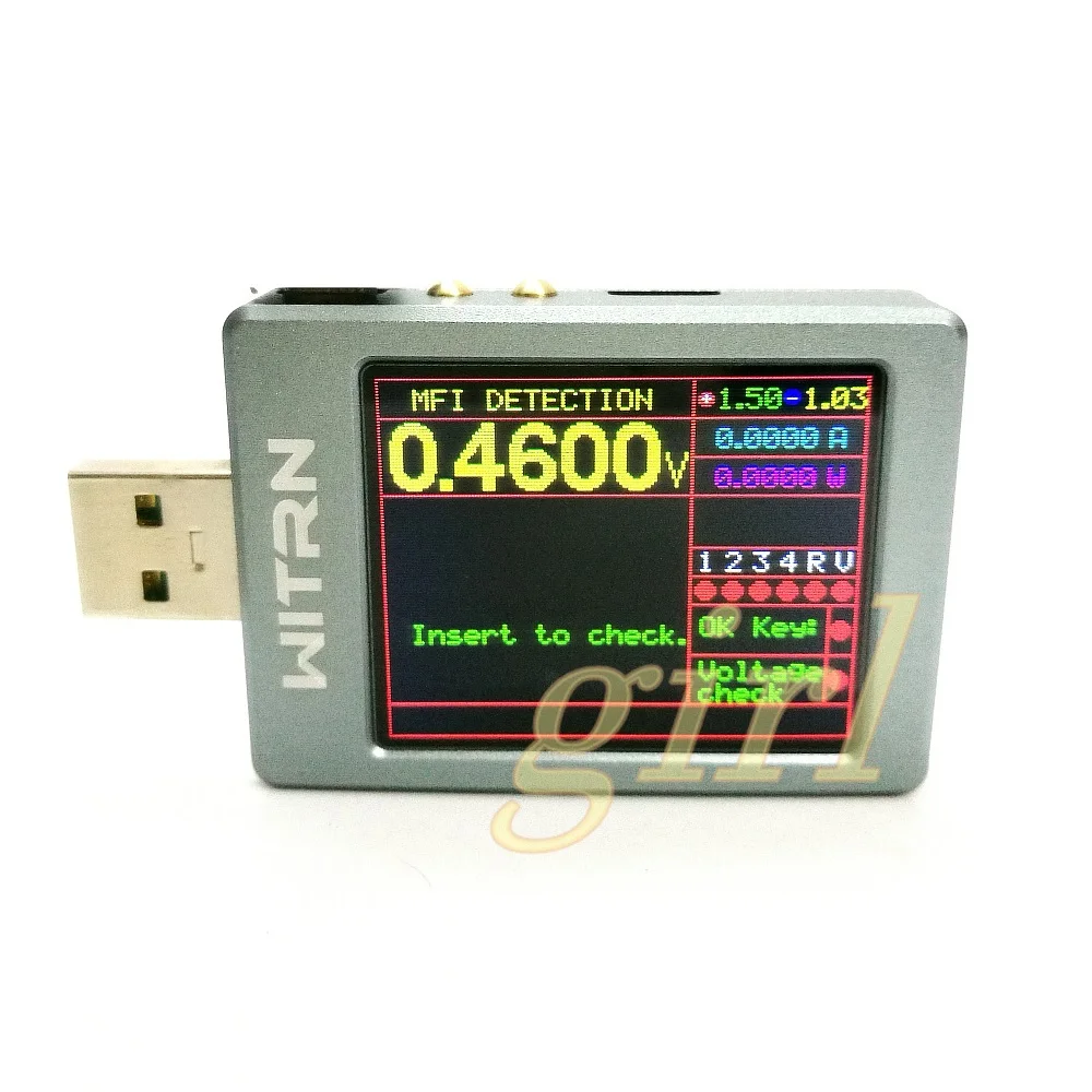 WITRN-X-MFI current voltmeter USB tester QC4+ PD3.0 2.0 PPS fast charge protocol capacity