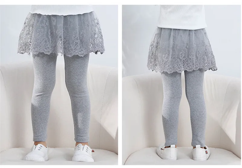Mädchen Leggings Frühling Herbst Rock-Hose Spitze Prinzessin Kinder hose Kinder hose – Detail 7