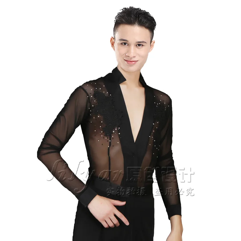 

Latin Dance Top Latin Dancing Shirts Adult Kids Competition Performance Wear Salsa Square Professional Practice Clothing