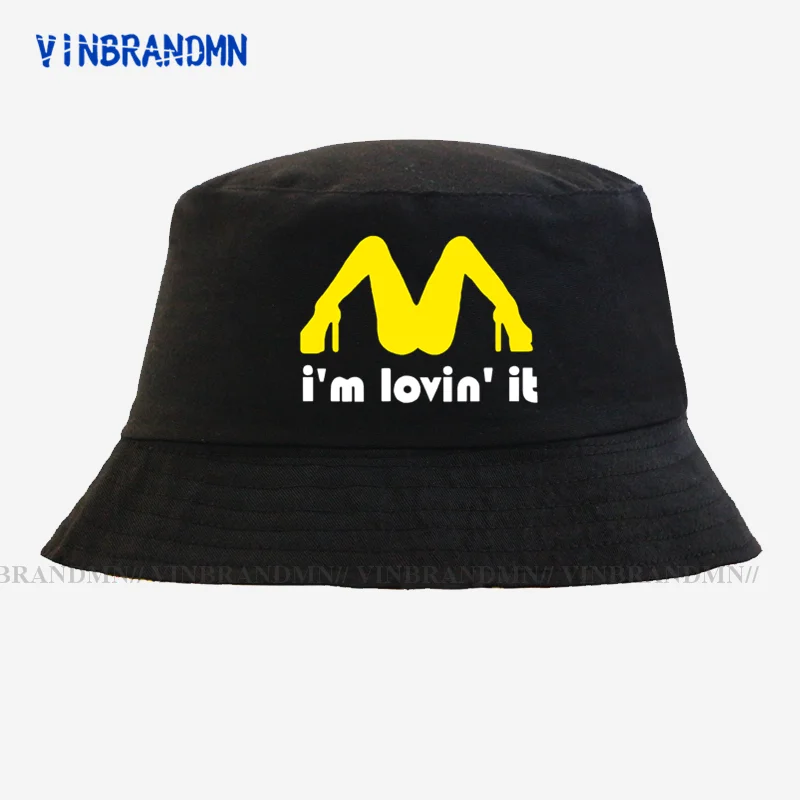 Fashion hat I'm Loving It Inapropriate Offensive Sex Bucket Hats Men Funny Humor Joke Rude Summer Cotton Men Women fisherman hat