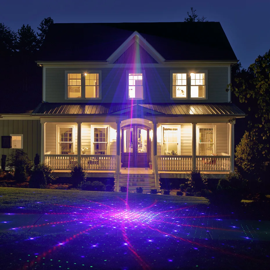 ALIEN 32 Patterns Christmas RGB Laser Projector Outdoor Waterproof Garden Holiday Xmas Party Outside Tree Home Decor Show Lamp