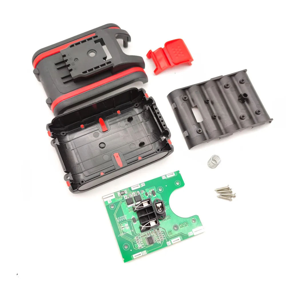 HENGCHANG 21v bezprzewodowy wkrętak elektryczny Mini wiertarka obudowa baterii 18V elektronarzędzia 18650 Box z BMS Pcb