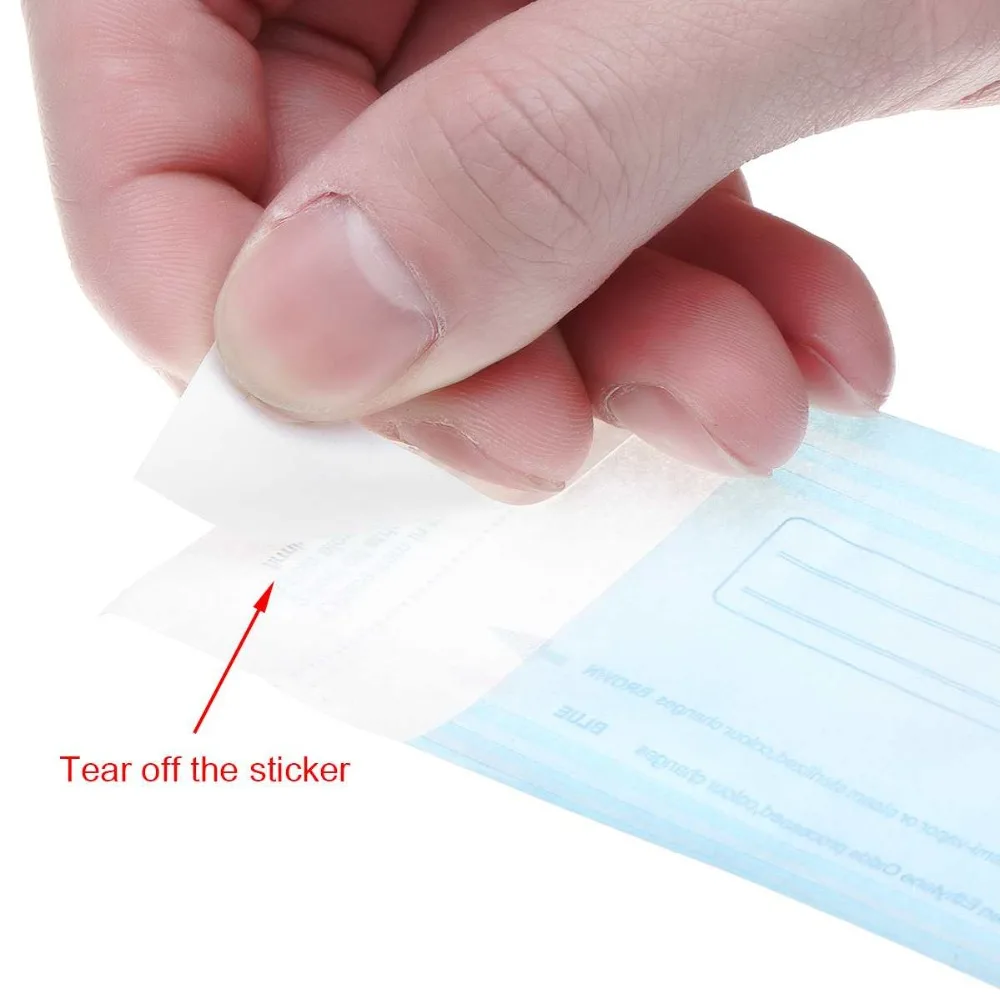 100PCS Selbstdichtende Sterilisation Beutel Taschen 7 Größe Einweg Nail art Desinfektion Tasche Tattoo Nagel Dental Werkzeug Lagerung Tasche – Detail 12
