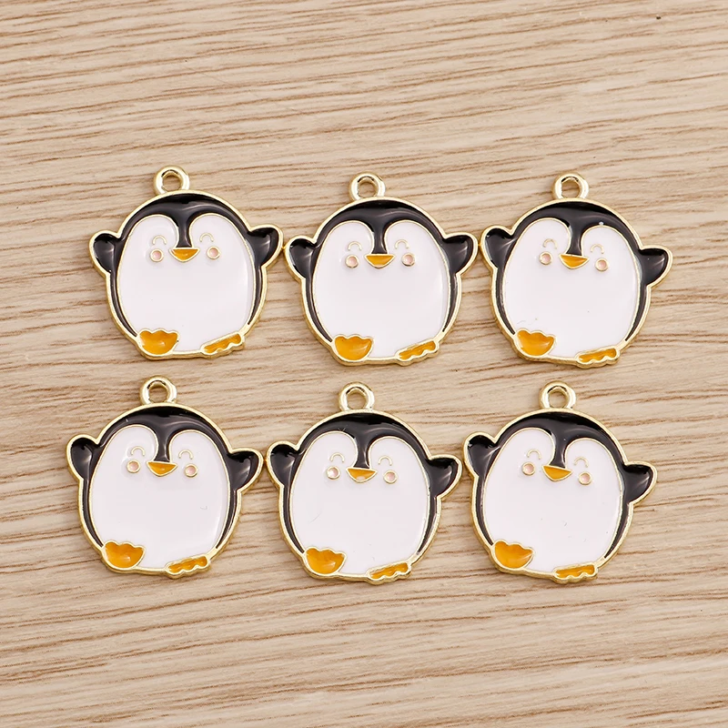 10 Stück Cartoon-Tier-Charms für die Schmuckherstellung, Emaille, Panda, Kaninchen, Katze, Hund, Elefant, Charms-Anhänger für Halsketten, Ohrringe, Geschenk – Detail 5