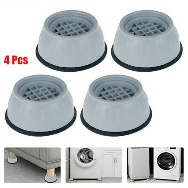 4Pcs Plastic Washing Machine Support Pad Mat Anti Vibration Leg Stopper Foot Pad Refrigerator Non-slip Mat