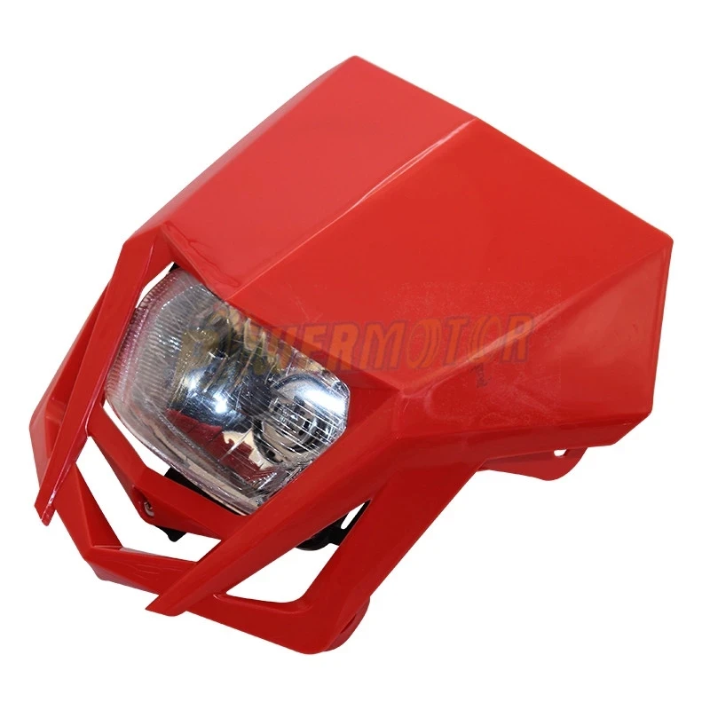 For Honda XR 250 CRF 450 Yamaha WR Motorcycle Headlight Plate Enduro Dirt Bike Accessories Kawasaki Suzuki Motocross Headlamp