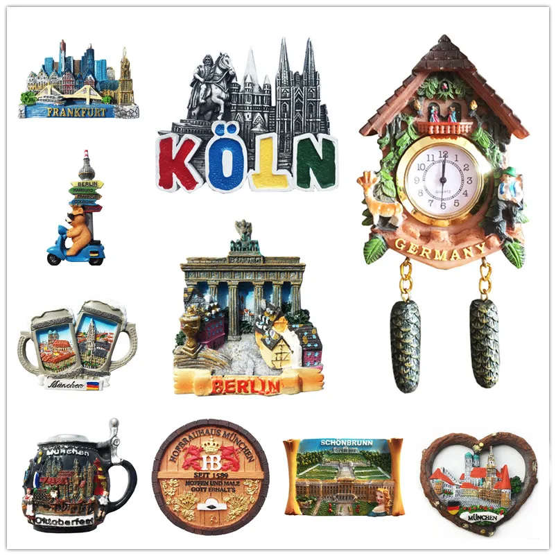 Europe  Germany  Fridge Magnets Tourist Souvenirs Crafts Refrigerator magnet Decoration Articles Handicraft