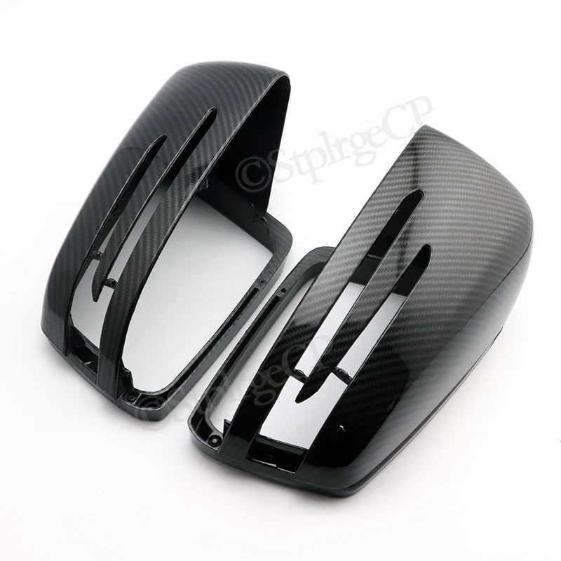 For Mercedes Benz A B C E S CLA GLA GLK Class W176 W246 W204 W212 W221 C177 X204 X156 Carbon Fiber Car Rearview Mirror Cover