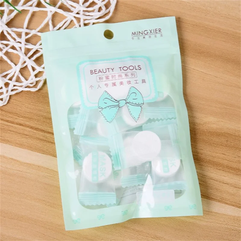 Ultra-Thin Moisturizing Disposable Compression Facial Mask Cotton Facial Sheet Face Skin Care Wrapped Masks Paper 15pc/Bag