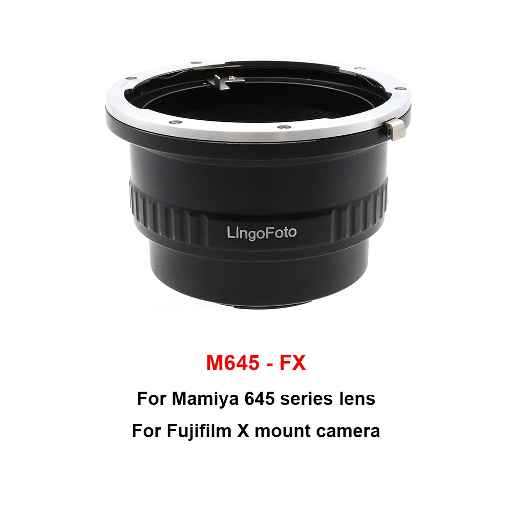 

M645-FX Metal Mount Adapter for Mamiya 645 series Medium Format lens to Fujifilm X mount camera for XA,XE,XT,XH,Xpro,XS series