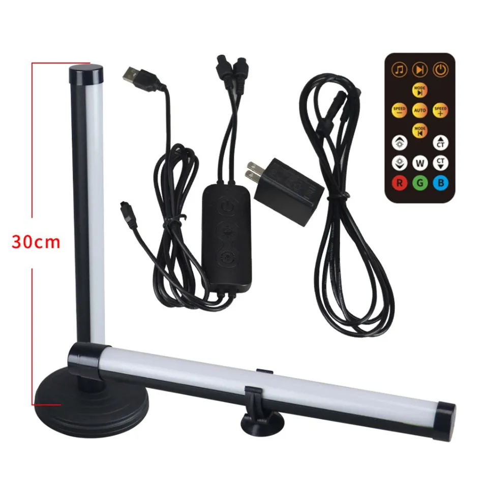 2Pcs LED Atmosphere Table Night Light Sound App Control Pickup Rhythm Light RGB Dimming Lamp TV Background  Lamp For Home Bar