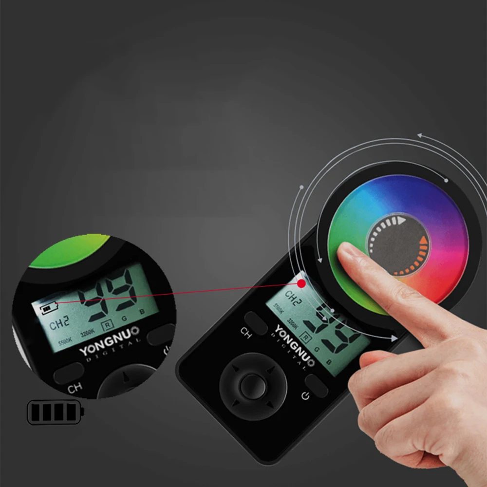 Yongnuo Original RGB Remote Control Wireless Controller fr Led Video Light YN300IV / YN300AIR II / YN360III / YN360III PRO YN660