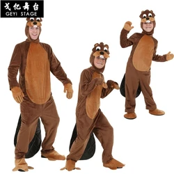 New animal beaver pajamas pajamas pajamas cartoon pajamas adult cosplay costume unisex onesies Halloween party paper for the kid