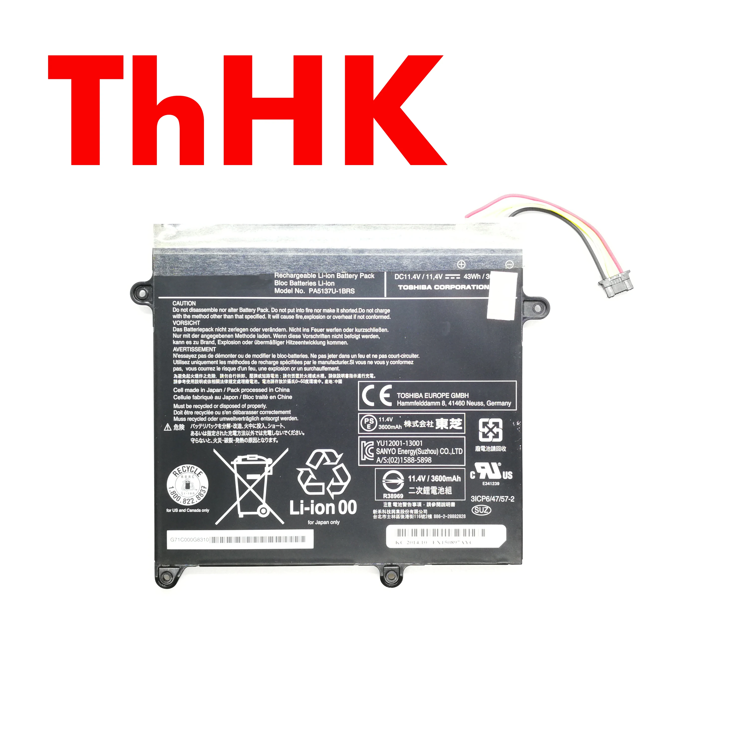 Baterías originales y genuinas para ordenador portátil Toshiba Portege Z10T-A-13V Z10T-A-13V Z10T-A-13V Z10T-A PT141A-01301E