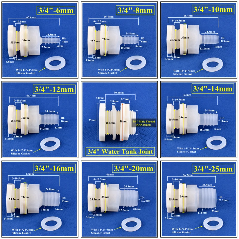 Water Tank Connector 3/4