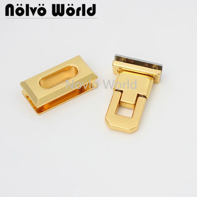 2-10 pieces deep gold metal flip lock 39X26mm lock laides handbag metal fittings locks metal hardware for DIY sewing