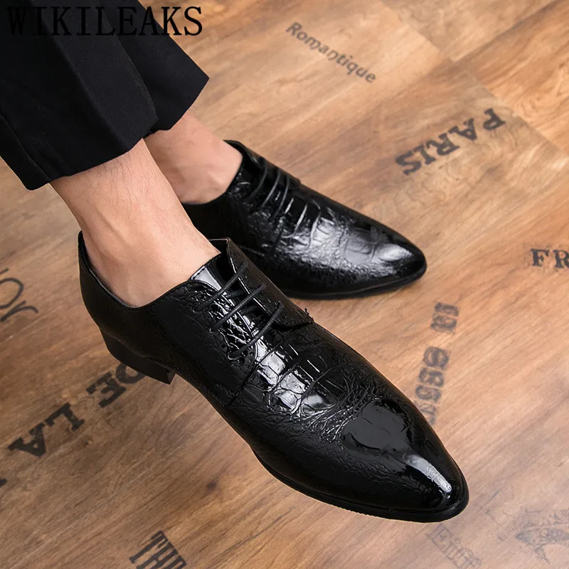 High Quality Genuine Leather Italian Mens Shoes Oxford Shoes For Men Formal Wedding Dress Shoes Zapatos Hombre Sapato Masculino