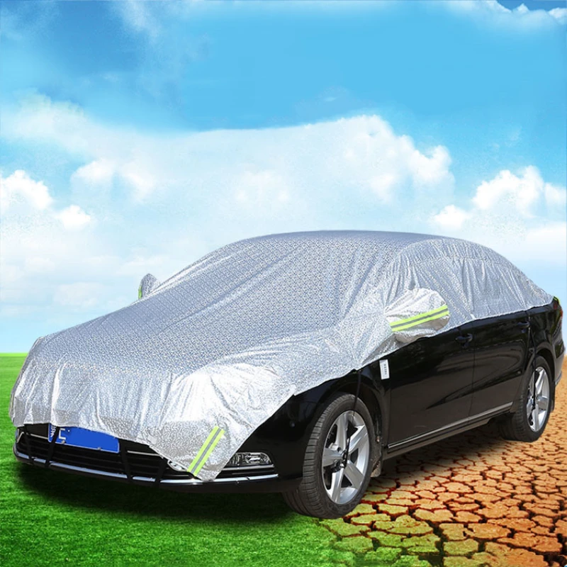 

Car Covers Waterproof SUV Auto Sun Proof Shade Reflective Strip Outdoor Dust Rain Protection Universal Summer On Car Accessories