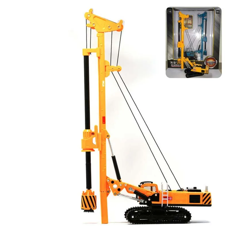 Nowa metalowa ciężarówka inżynieria stopu 1/64 skala odlewu wiertnica obrotowa 625021 imitacja metalu pojazdu zabawka dziecięca zebrać Model