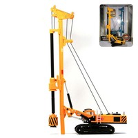 New Metal Alloy Engineering Truck 1/64 Scale Diecast Rotary Drilling Rig 625021 Simulation Metal Vehicle Child Toy Model Collect