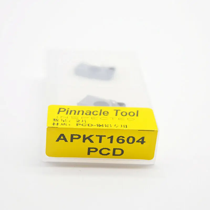 2pcs  APKT1604 PCD CNC Carbide Inserts Aluminum Blade APKT1604 PCD Used For Aluminum Tools