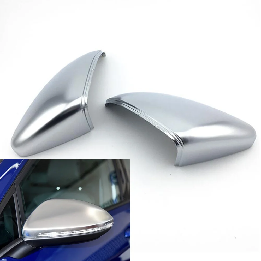 

Car Mirror Cover For VW Golf MK7 VII 7 Touran Matte Chrome Silver Rearview Mirror Cover Protection Cap Car Styling