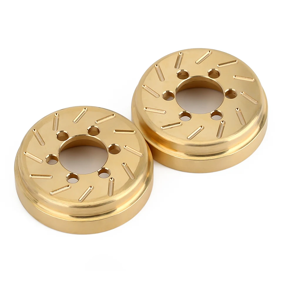 INJORA Adaptador De Cubo Hexagonal De Latón 12 Mm Para Ruedas 1.9/2.2, 4 Piezas De 55g Para RC Crawler Axial SCX10 90046 Y TRX4
