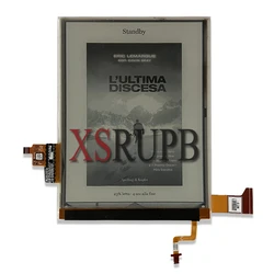 Painel touch de 6 polegadas, ed060kh6, tela lcd com luz de fundo para pocketbook 632 aqua
