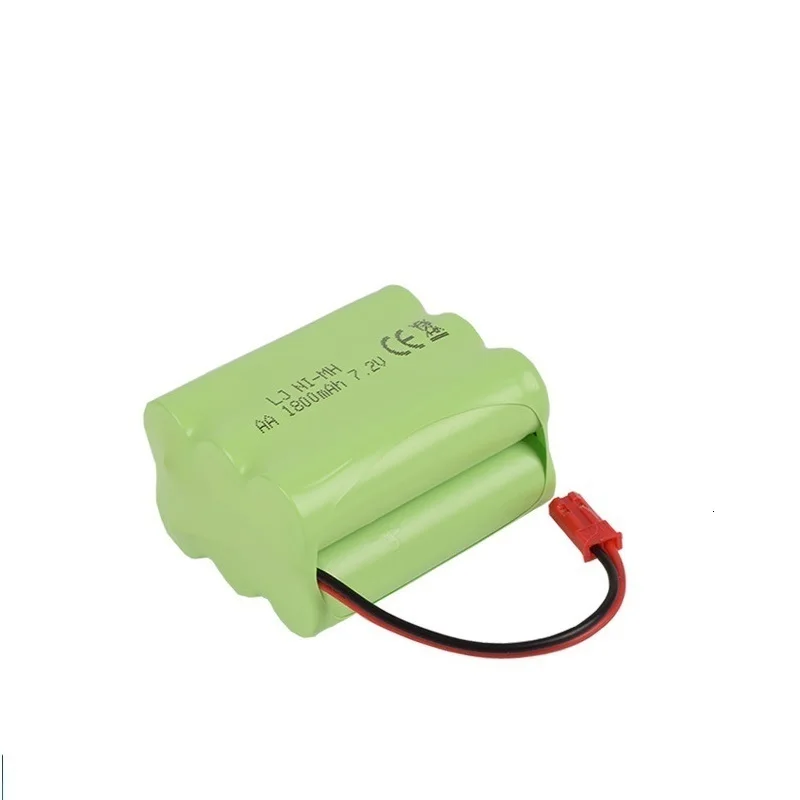 (Wtyczka JST) 7.2v 1800mah akumulator NiMH na zabawki zdalnie sterowane zbiorniki samochodowe pociągi ciężarówki roboty łodzie pistolety AA 700mah