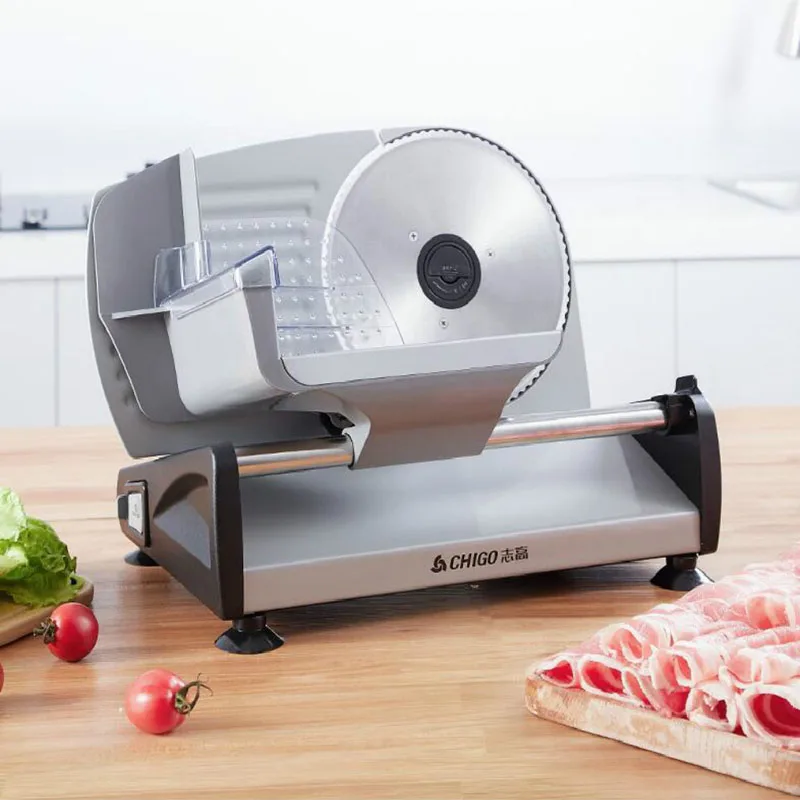 가정용 슬라이서 고기 슬라이서 전기 야채 커터, 소형 양고기 롤 비프 토스트 빵 과일 고기 기계