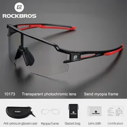 ROCKBROS Cycling Sunglasses Photochromic Polarized Bike Glasses Sport Eyewear MTB Glass Outdoor Riding Fishing Bicycle Sunglass