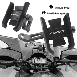 For Z650 Z900 Z900RS Z 650 900 900RS 2017-2024 Motorcycle CNC Handlebar Mobile Phone Holder GPS stand bracket